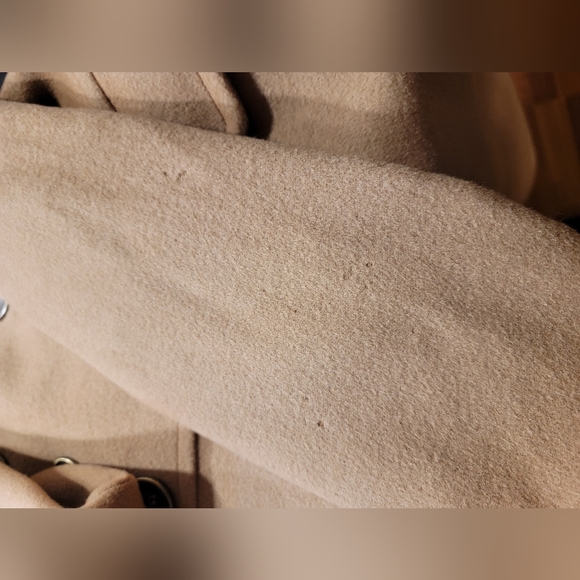 Tart Collection Tan Military Long Winter Coat Size M 100% Wool - Picture 13 of 15